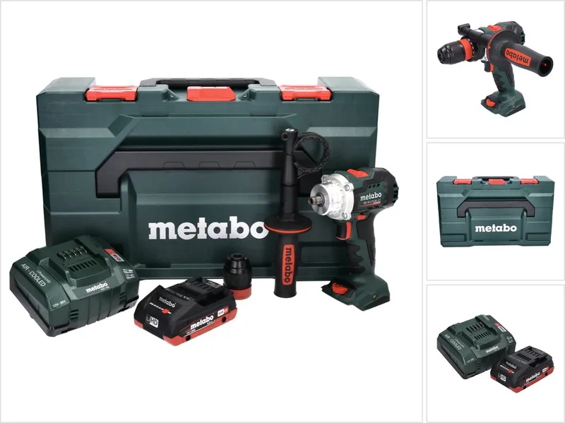 BS 18 LTX BL Q I accuboormachine 18 V 130 Nm borstelloos + 1x accu 4,0 Ah + oplader + metaBOX fra Metabo – produktbillede