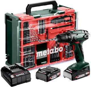 BS 18 Set 602207710 Akku-Bohrschrauber 18 V 2 Ah Li-Ion inkl. 2. Akku, bürstenlos, inkl. Koffer, inkl. Ladegerät, mit Zubehör de Metabo – image du produit 1 sur 5