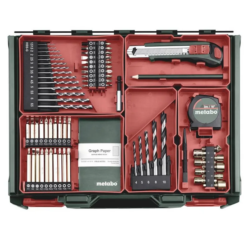 BS 18 Set 602207710 Akku-Bohrschrauber 18 V 2 Ah Li-Ion inkl. 2. Akku, bürstenlos, inkl. Koffer, inkl. Ladegerät, mit Zubehör de Metabo – image du produit 4 sur 5