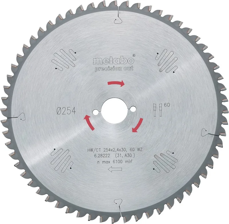 Cirkelzaagblad HW/CT 315x30mm 84 tands WZ by Metabo – product image