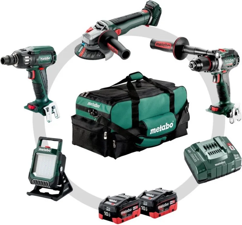 Comboset 4.3.2 | 4 machines | 18V | 2 x 10,0Ah LiHD + lader | In Gereedschapstas - 685209000 de Metabo – image du produit