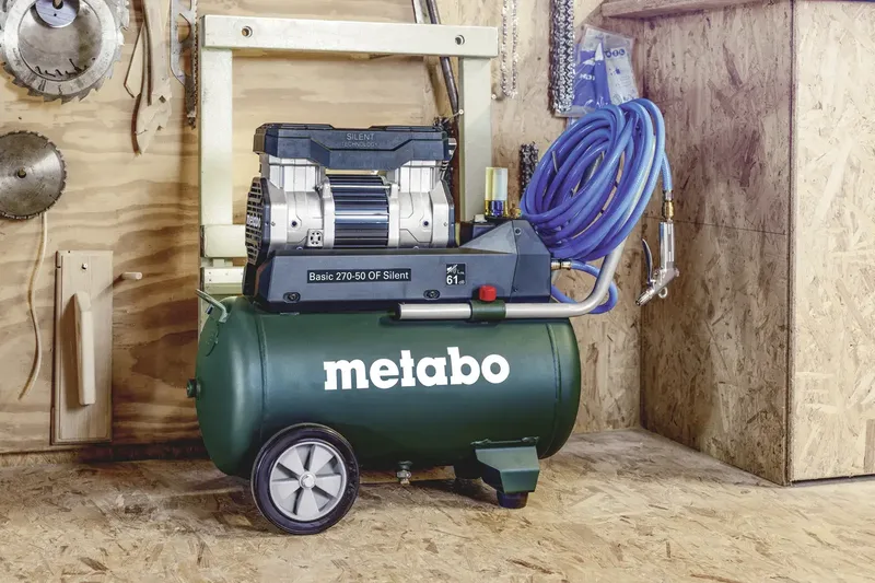 Druckluft-Kompressor Basic 270-50 OF Silent 50 l von Metabo – Produktbild 2 von 3