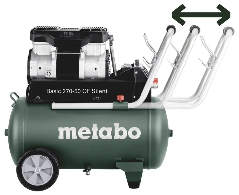 Druckluft-Kompressor Basic 270-50 OF Silent 50 l von Metabo – Produktbild 3 von 3