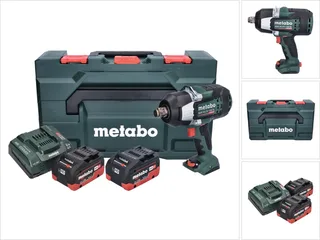 Gereedschap - 18V ACCU-slagmoersleutel, 2x accu 5,5 Ah LiHD, lader 602402660 van Metabo – productafbeelding 1 van 6