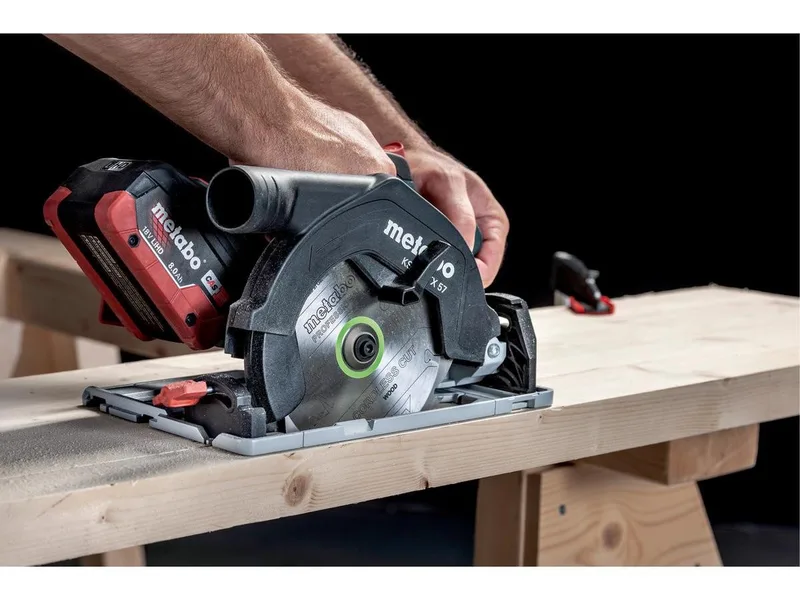 Handkreissäge Akku KS 18 LTX 57, Set, ohne Akku und Ladegerät in metaBOX de Metabo, Vert, Noir, Argent – image du produit 5 sur 5