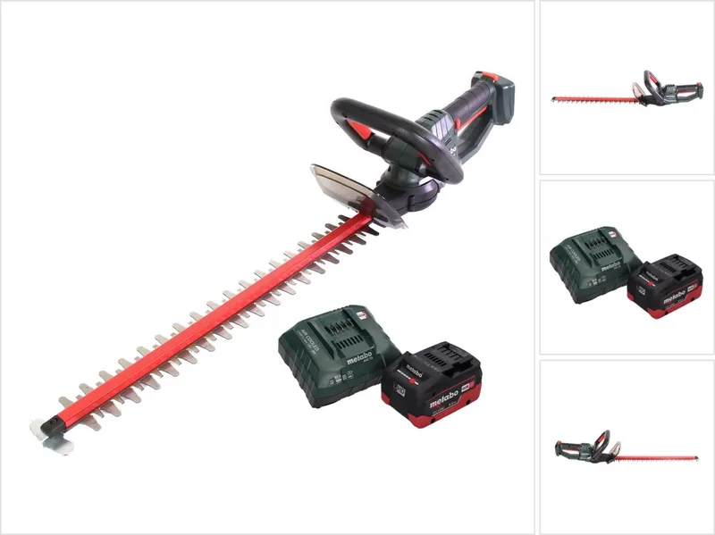 HS 18 LTX 45 accu-heggenschaar 18 V 43 cm + 1x accu 5,5 Ah + oplader de Metabo – image du produit