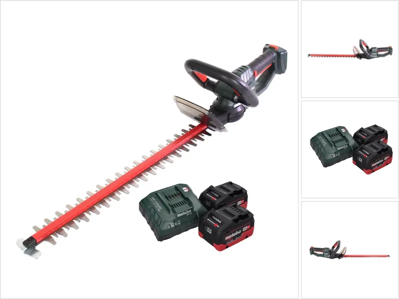 HS 18 LTX 45 accu-heggenschaar 18 V 43 cm + 2x accu 8,0 Ah + oplader de Metabo – image du produit