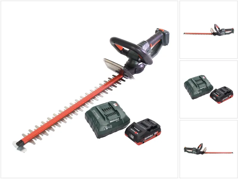 HS 18 LTX 55 accu heggenschaar 18 V 53 cm + 1x accu 4.0 Ah + lader de Metabo – image du produit