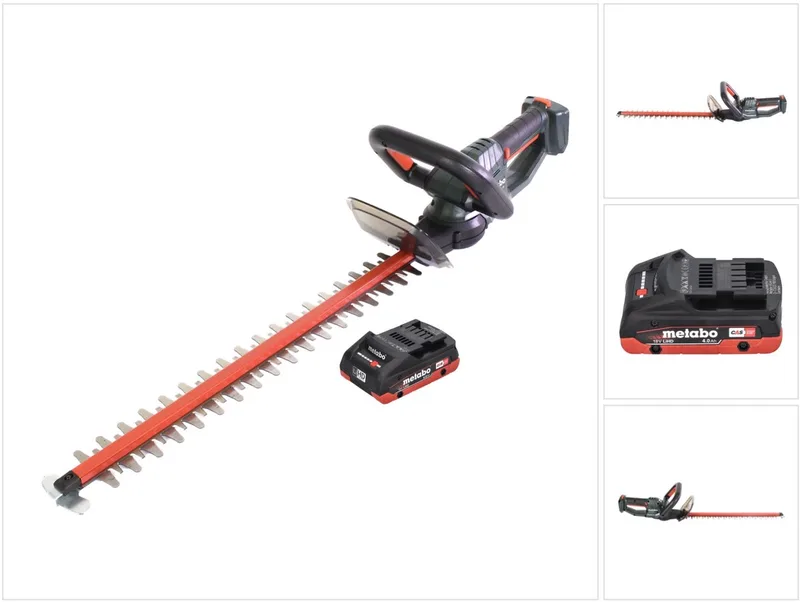 HS 18 LTX 55 accu heggenschaar 18 V 53 cm + 1x accu 4.0 Ah - zonder oplader von Metabo – Produktbild