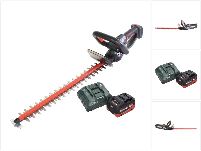 HS 18 LTX 55 accu heggenschaar 18 V 53 cm + 1x accu 5,5 Ah + lader de Metabo – image du produit