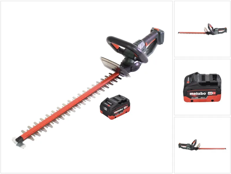 HS 18 LTX 55 accu heggenschaar 18 V 53 cm + 1x accu 8.0 Ah - zonder oplader van Metabo – productafbeelding