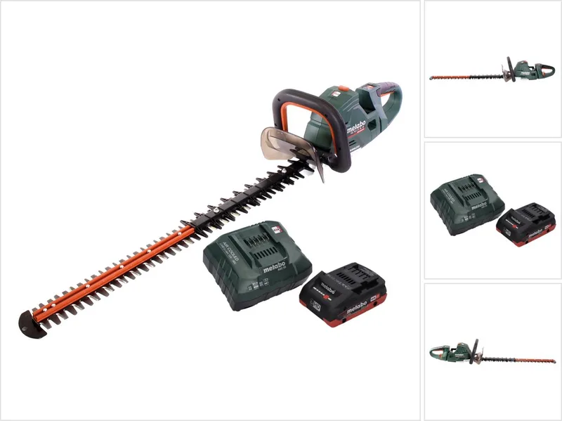 HS 18 LTX BL 75 accu-heggenschaar 18 V 75 cm borstelloos + 1x accu 4,0 Ah + oplader von Metabo – Produktbild
