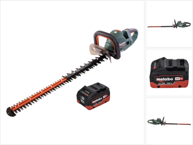 HS 18 LTX BL 75 accu-heggenschaar 18 V 75 cm borstelloos + 1x accu 10,0 Ah - zonder oplader von Metabo – Produktbild