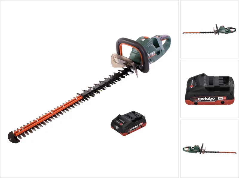 HS 18 LTX BL 75 accu-heggenschaar 18 V 75 cm borstelloos + 1x accu 4,0 Ah - zonder oplader de Metabo – image du produit