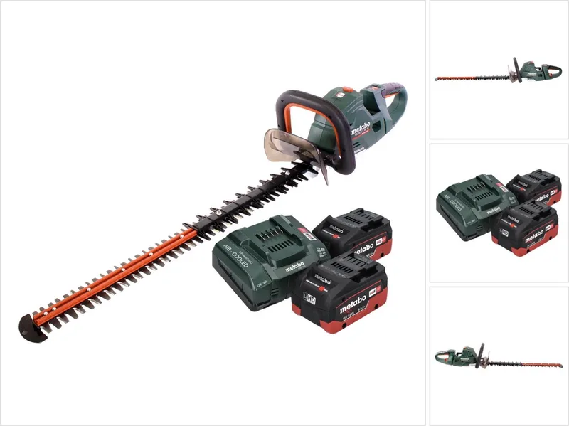 HS 18 LTX BL 75 accu-heggenschaar 18 V 75 cm borstelloos + 2x accu 5,5 Ah + oplader von Metabo – Produktbild