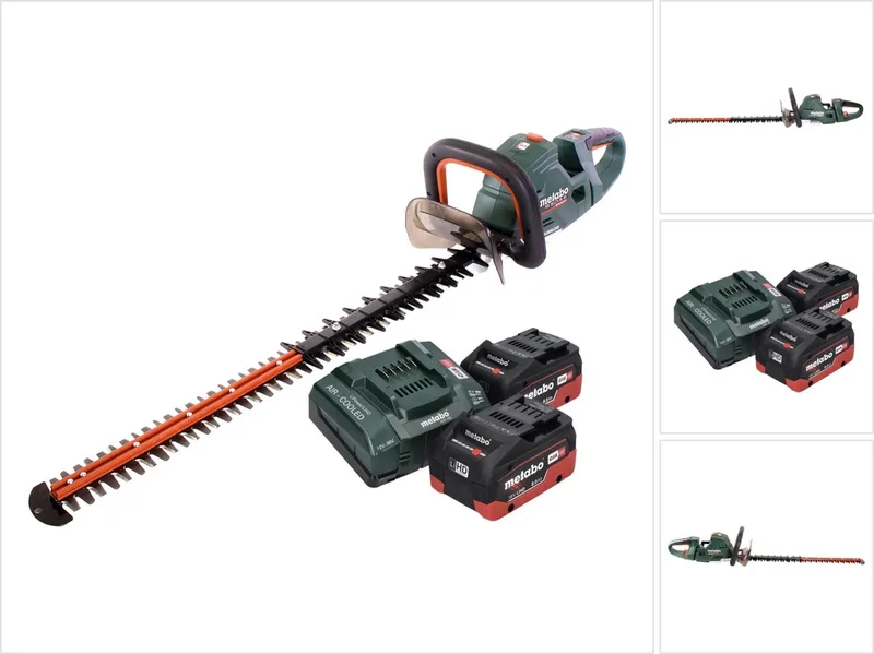 HS 18 LTX BL 75 accu-heggenschaar 18 V 75 cm borstelloos + 2x accu 8,0 Ah + oplader von Metabo – Produktbild