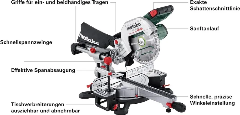 KGS 18 LTX BL 216 - Accu-Invalzaag - Tot 400 zaagsneden - Hout de Metabo – image du produit