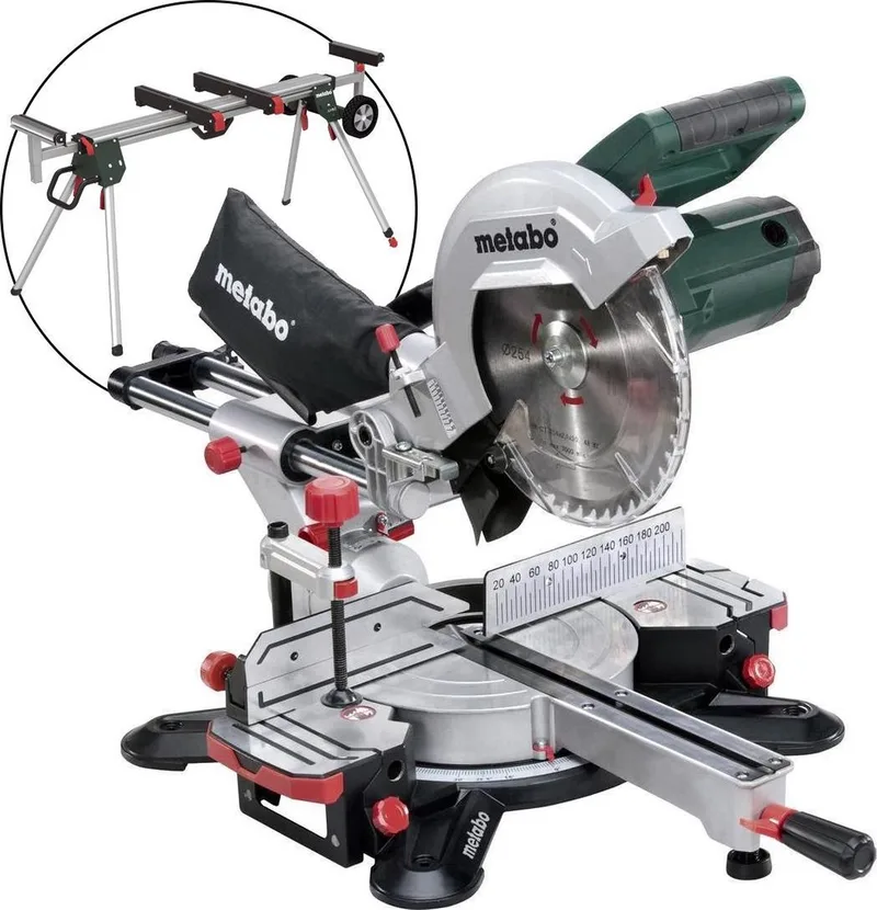 KGS 254 M Afkortzaag incl. onderstel (KSU 401) - 1800W - 254 x 30mm von Metabo – Produktbild