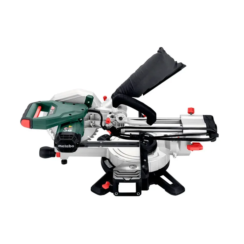 KGS 254 M - Afkortzaag - Precisie Zaaglijn - 254mm van Metabo, Groen, Zilver – productafbeelding 3 van 6