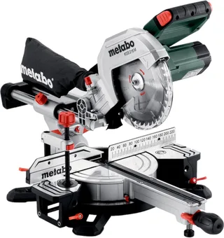 KGS216M 230V afkortzaag met trekfunctie en schaduwlijn 216mm 1500W van Metabo – productafbeelding 1 van 6