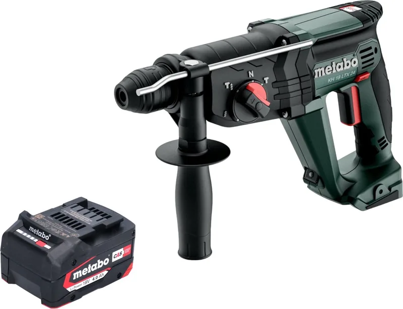 KH 18 LTX 24 accu combihamer 18 V 2.1 J SDS Plus + 1x accu 4.0 Ah - zonder lader van Metabo – productafbeelding