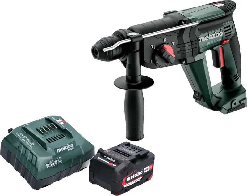 KH 18 LTX 24 accu combihamer 18 V 2.1 J SDS Plus + 1x accu 4.0 Ah + lader de Metabo – image du produit