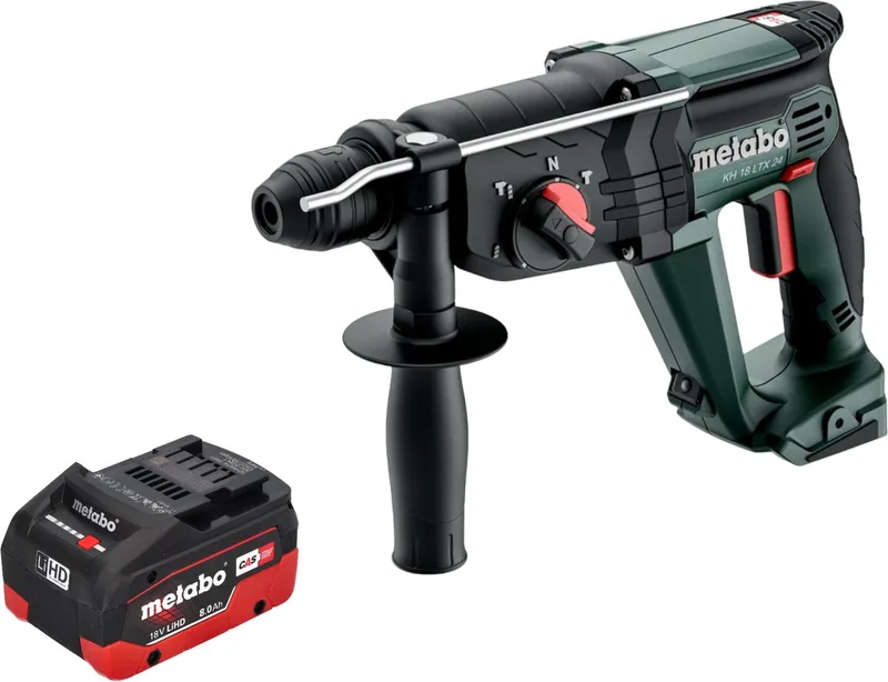 KH 18 LTX 24 accu combihamer 18 V 2.1 J SDS Plus + 1x LiHD accu 8.0 Ah - zonder lader de Metabo – image du produit