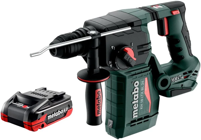 KH 18 LTX BL 24 accuboormachine 18 V 2,2 J SDS Plus Brushless + 1x LiHDX accu 4,0 Ah - zonder oplader by Metabo – product image