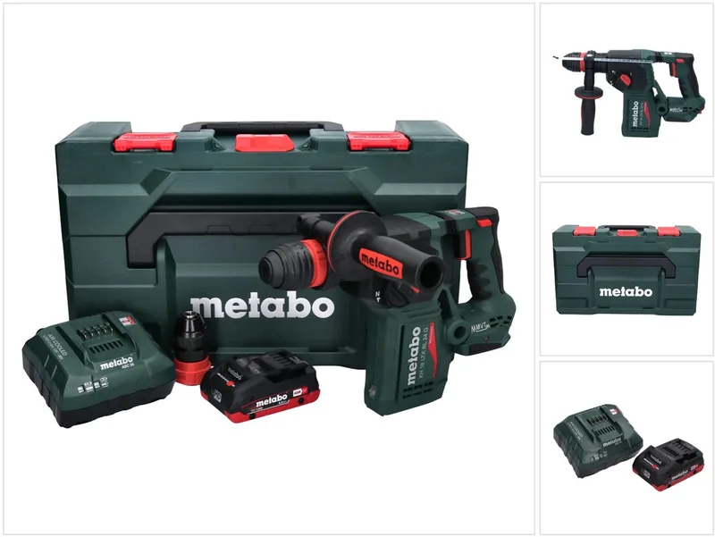 KH 18 LTX BL 24 Q accu-combi-hamer 18 V 2,2 J + 1x accu 4,0 Ah + oplader + metaBOX von Metabo – Produktbild