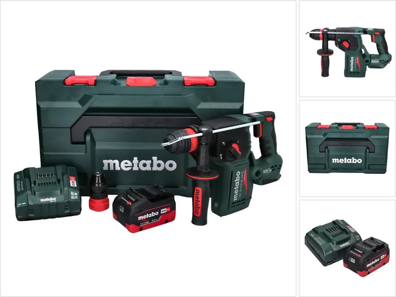 KH 18 LTX BL 24 Q accu combihamer 18 V 2,2 J + 1x accu 5,5 Ah + lader + metaBOX van Metabo – productafbeelding