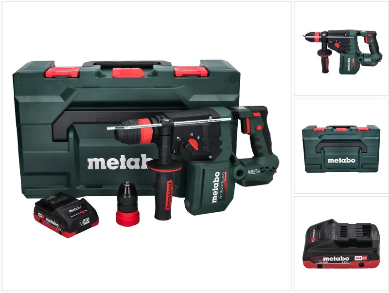 KH 18 LTX BL 28 Q accu-boorhamer 18 V 3 J SDS plus Brushless + 1x accu 4,0 Ah + metaBOX - zonder oplader de Metabo – image du produit