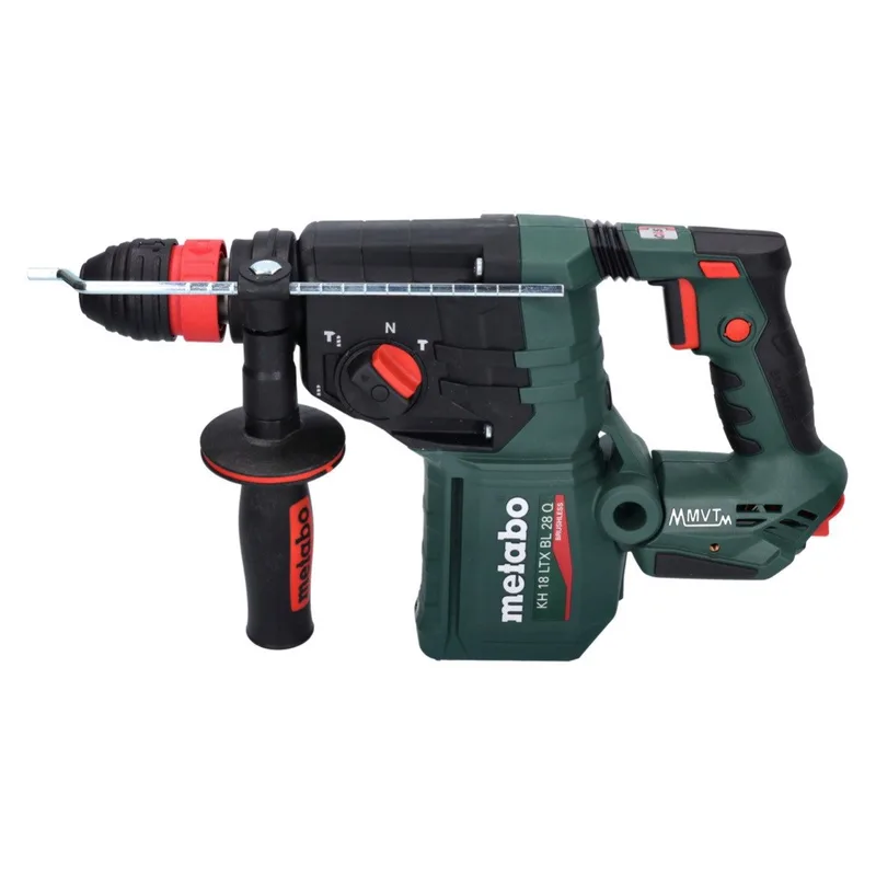 KH 18 LTX BL 28 Q accu-boorhamer 18 V 3 J SDS plus Brushless + 2x accu 8,0 Ah + oplader + metaBOX fra Metabo – produktbillede 3 af 5