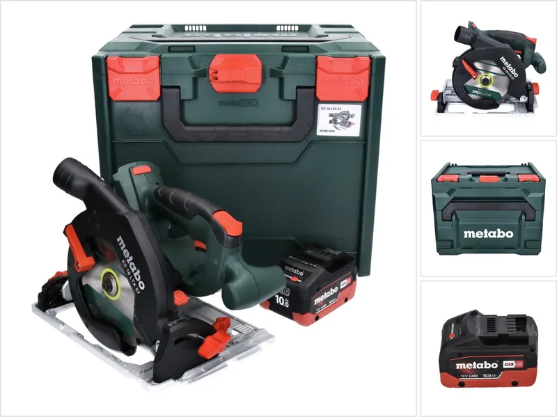KS 18 LTX 57 accu-handcirkelzaag 18 V 165 mm + 1x accu 10,0 Ah + metaBOX - zonder oplader von Metabo – Produktbild