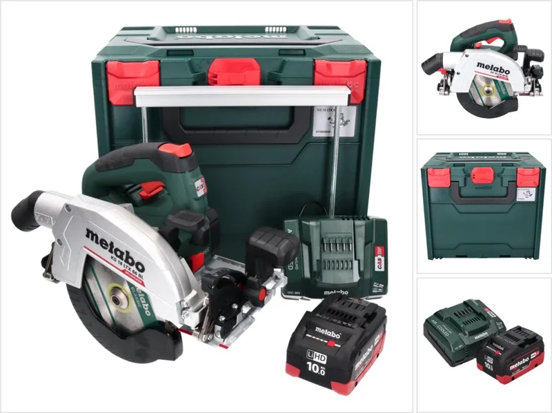 KS 18 LTX 66 BL accu-handcirkelzaag 18 V 165 mm + 1x accu 10,0 Ah + oplader + metaBOX by Metabo – product image