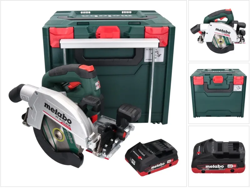 KS 18 LTX 66 BL accu-handcirkelzaag 18 V 165 mm + 1x accu 4,0 Ah + metaBOX - zonder oplader by Metabo – product image