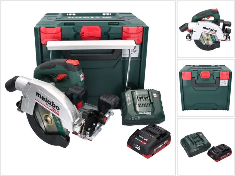 KS 18 LTX 66 BL accu-handcirkelzaag 18 V 165 mm + 1x accu 4,0 Ah + oplader + metaBOX de Metabo – image du produit