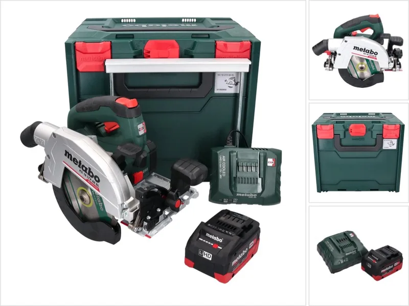 KS 18 LTX 66 BL accu-handcirkelzaag 18 V 165 mm + 1x accu 8,0 Ah + oplader + metaBOX by Metabo – product image