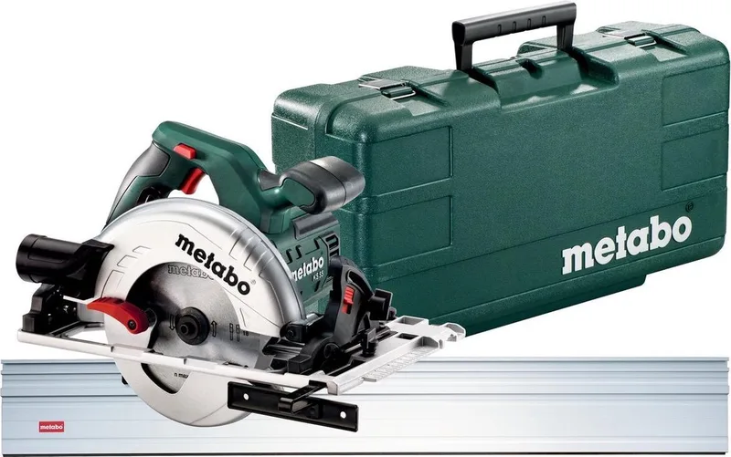 KS 55 FS Cirkelzaag en geleiderail (1500mm) in koffer - 1200W - 160mm de Metabo – image du produit
