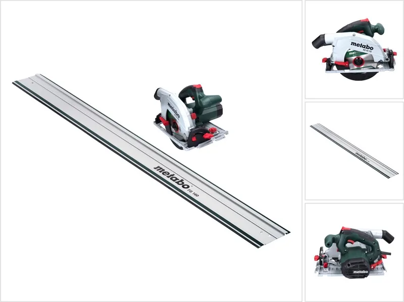 KS 66 FS handcirkelzaag 1500 W 190 mm + 1x zaagblad + geleiderail de Metabo – image du produit
