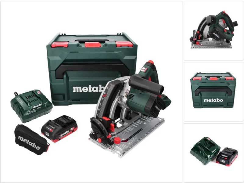 KT 18 LTX 66 BL accu invalcirkelzaag 18 V 165 mm + 1x accu 4.0 Ah + lader + metaBOX de Metabo – image du produit