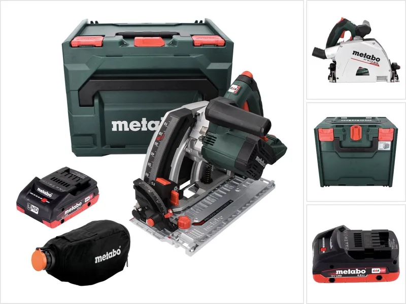 KT 18 LTX 66 BL accu invalcirkelzaag 18 V 165 mm + 1x accu 4.0 Ah + metaBOX - zonder lader van Metabo – productafbeelding