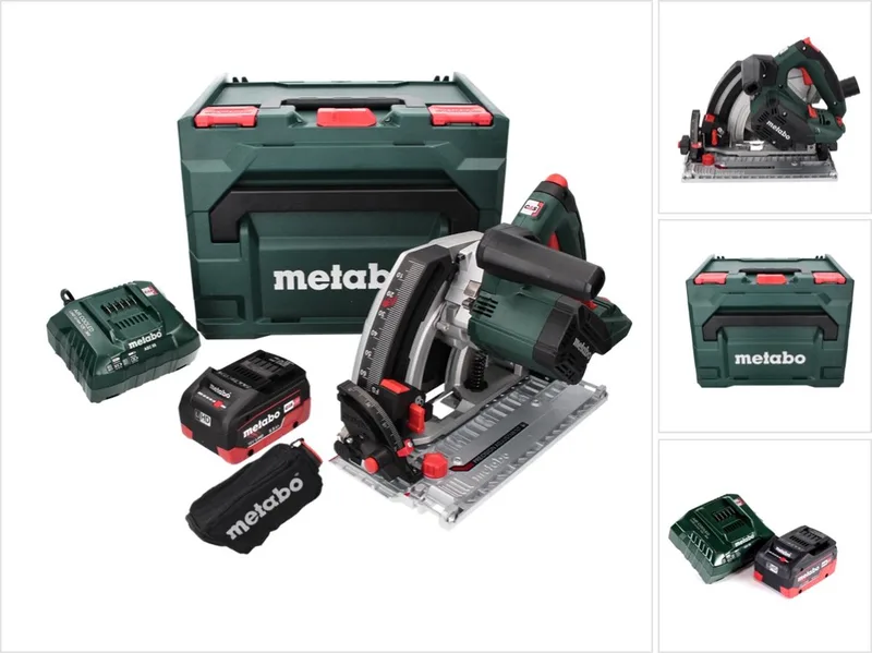 KT 18 LTX 66 BL accu invalcirkelzaag 18 V 165 mm + 1x accu 5,5 Ah + lader + metaBOX de Metabo – image du produit