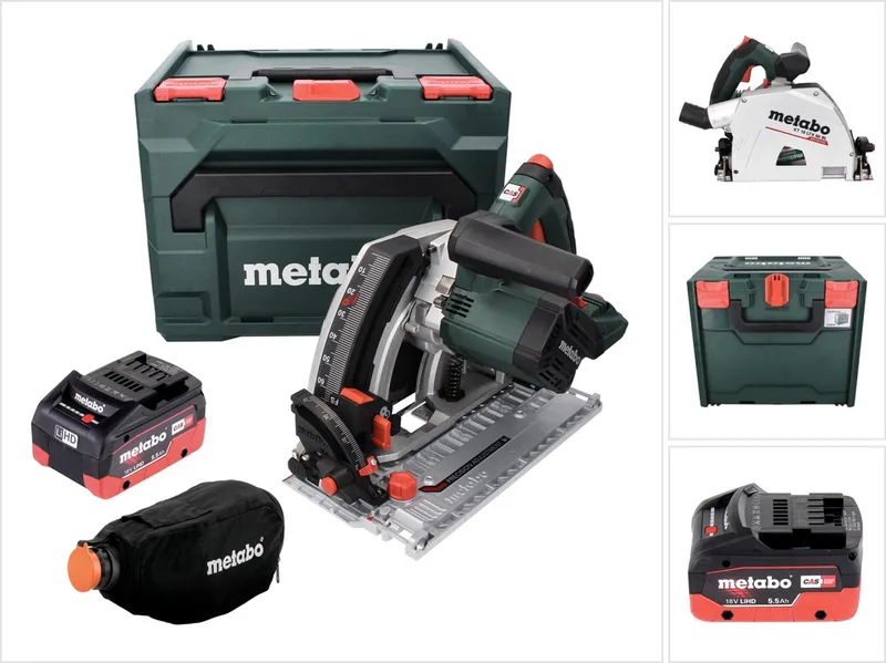 KT 18 LTX 66 BL accu invalcirkelzaag 18 V 165 mm + 1x accu 5,5 Ah + metaBOX - zonder lader van Metabo – productafbeelding