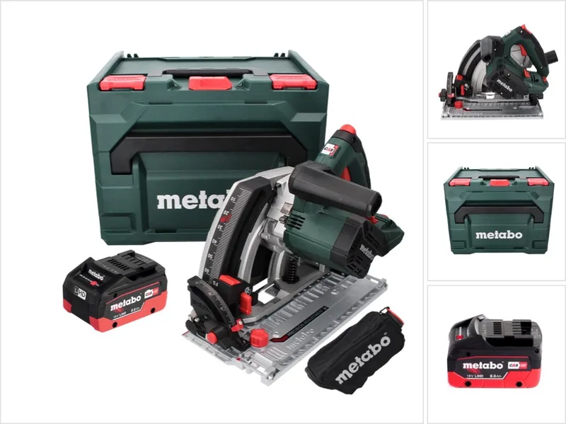 KT 18 LTX 66 BL Accu-invalcirkelzaag 18 V 165 mm + 1x accu 8.0 Ah + metaBOX - zonder lader van Metabo – productafbeelding