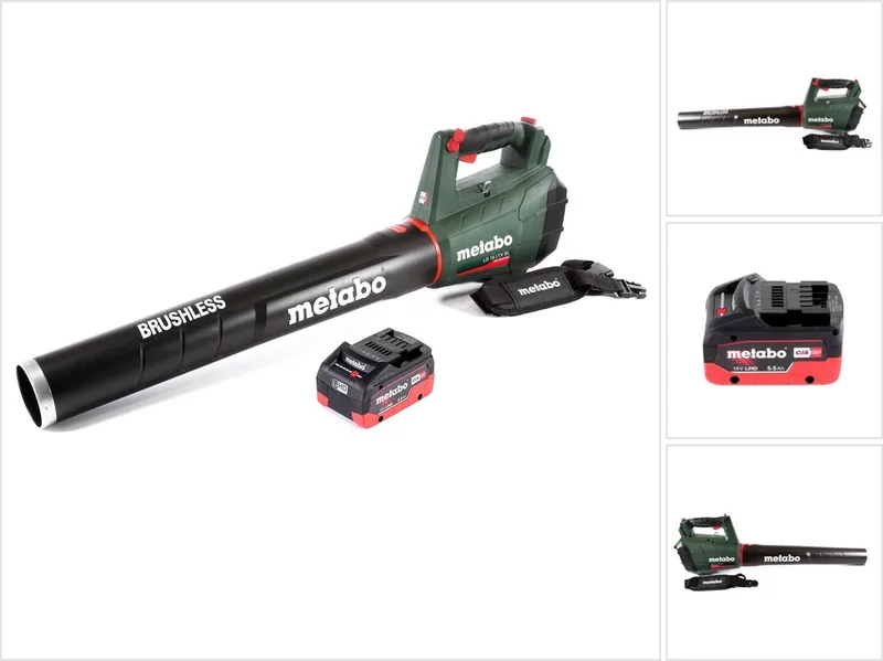 LB 18 LTX BL accubladblazer 18 V borstelloos + 1x accu 5,5 Ah - zonder lader från Metabo – produktbild