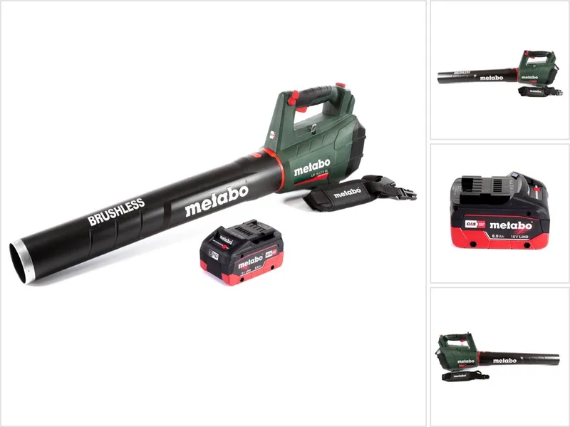 LB 18 LTX BL accubladblazer 18 V borstelloos + 1x accu 8.0 Ah - zonder lader de Metabo – image du produit