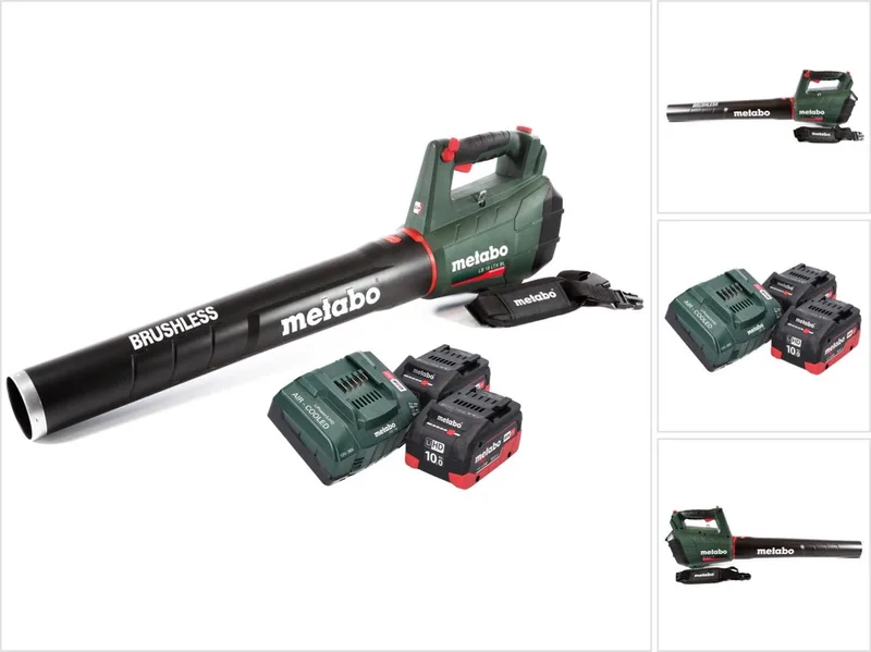 LB 18 LTX BL accubladblazer 18 V borstelloos + 2x accu 10.0 Ah + lader de Metabo – image du produit