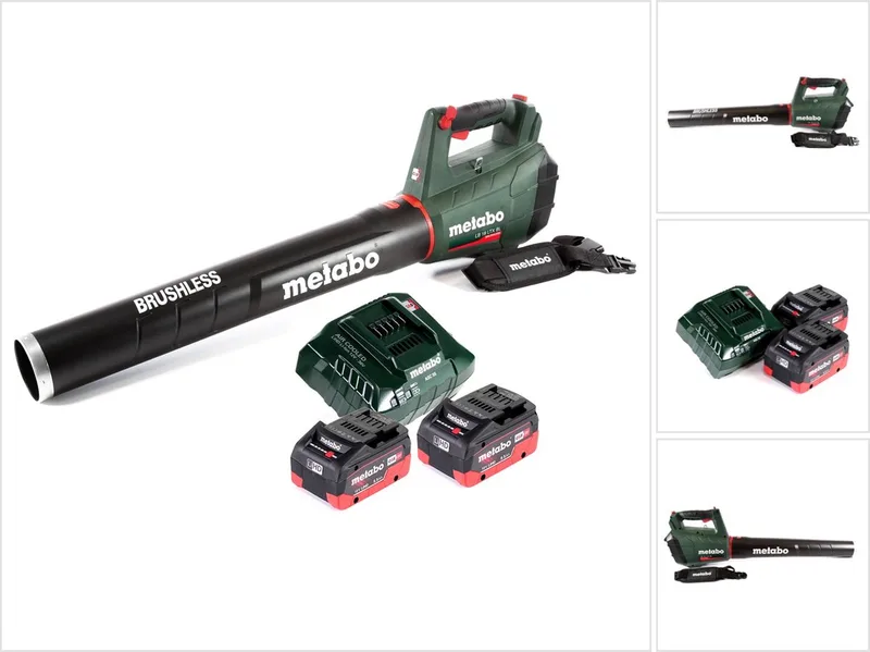 LB 18 LTX BL accubladblazer 18 V borstelloos + 2x accu 5,5 Ah + lader de Metabo – image du produit