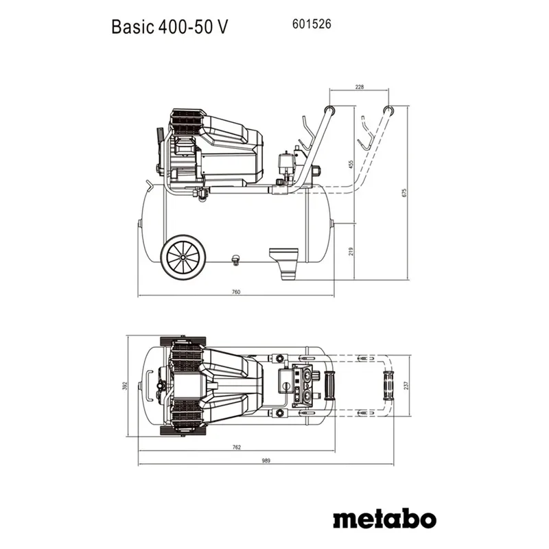 Metabo 400-50 V Luchtcompressor van Metabo – productafbeelding 1 van 6