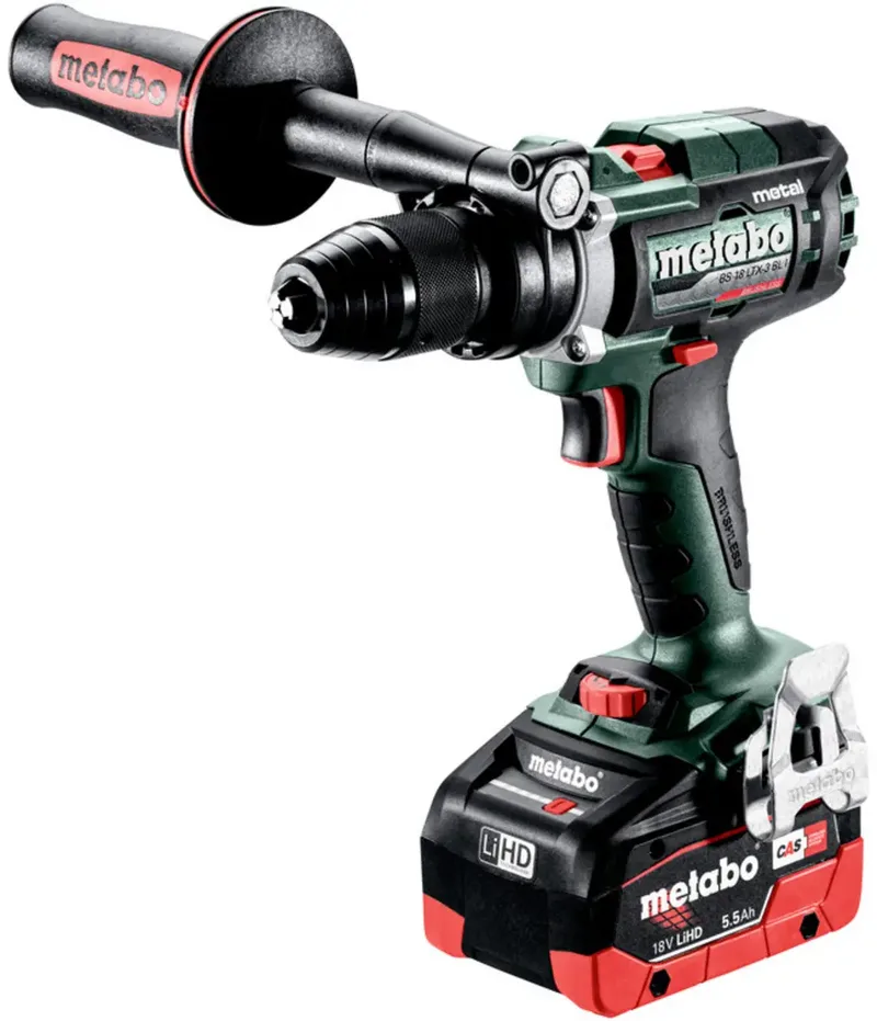 Metabo 603181660 Akku-Bohrschrauber 18 V 5.5 Ah LiHD bürstenlos, inkl. 2. Akku, inkl. Koffer, inkl. Ladegerät von Metabo – Produktbild